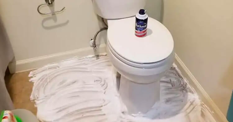 Banish Grout Using Shaving Cream And Bleach