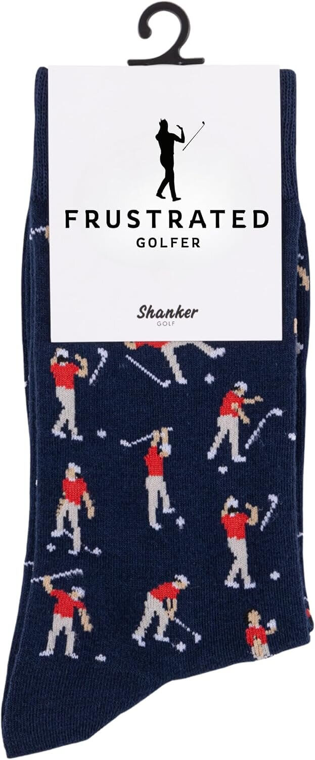 Shanker Golf Socks - Funny Angry Golfer Design for Men