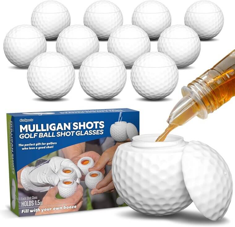 Mulligan Shots Glasses - Fun Golf Gifts for Men - Now 15% Off!