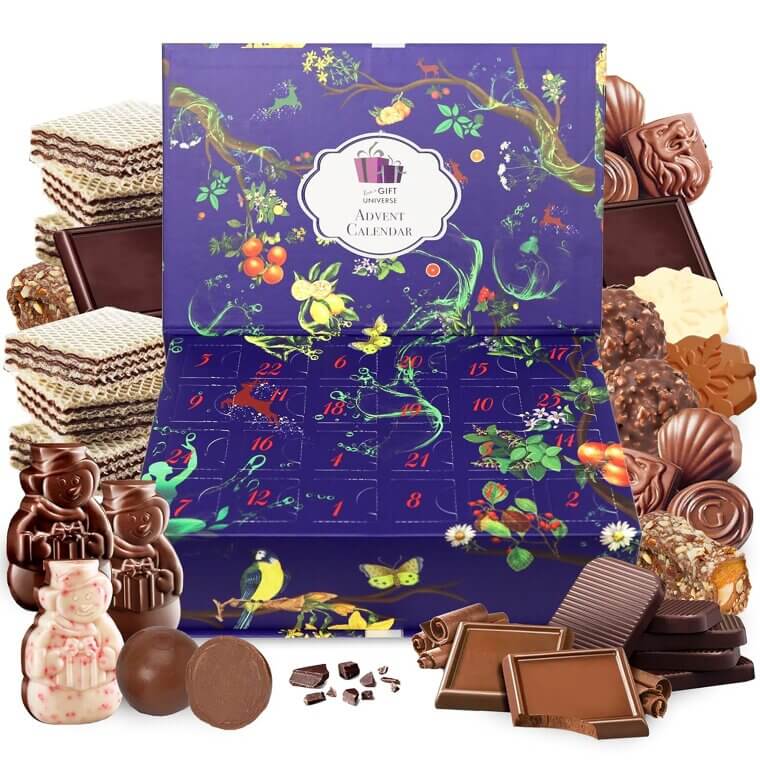 Chocolate Advent Calendar - 24 Delightful Chocolates for Holiday Joy