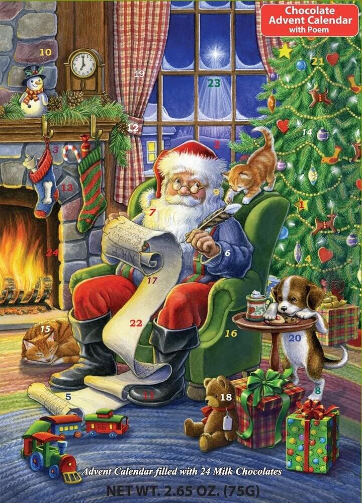 Santa's Naughty or Nice Calendar - Fun Chocolate Countdown