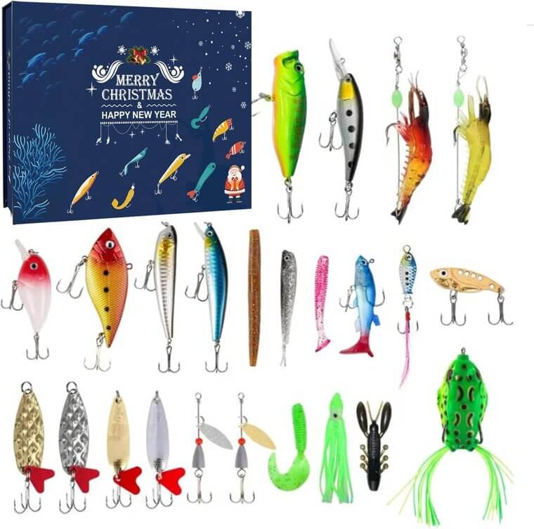 Christmas Fishing Lures Calendar - Perfect Gift for Anglers! - Don’t Miss the 72% Discount!