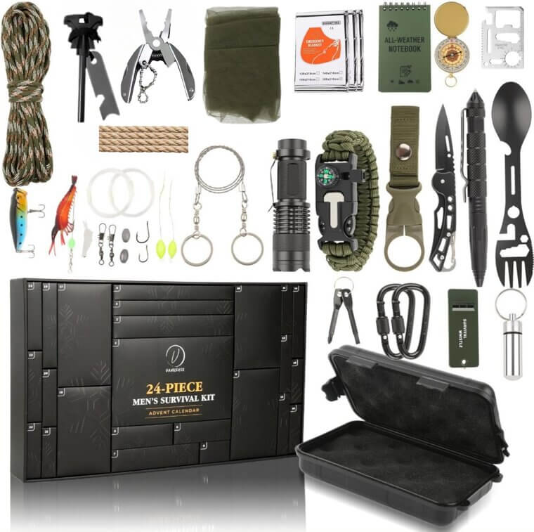 Survival Kit Advent Calendar - 24 Days of Outdoor Adventure & Gear - Now 33% Off!