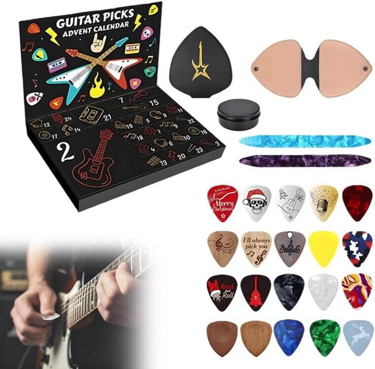 Guitar Picks Advent Box - Perfect Holiday Countdown for Musicians