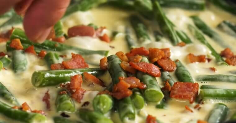 Canned Green Beans in Cream Sauce