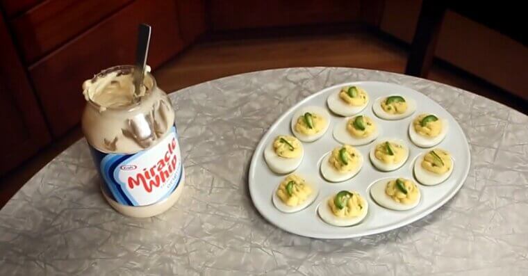 Deviled Eggs With Miracle Whip