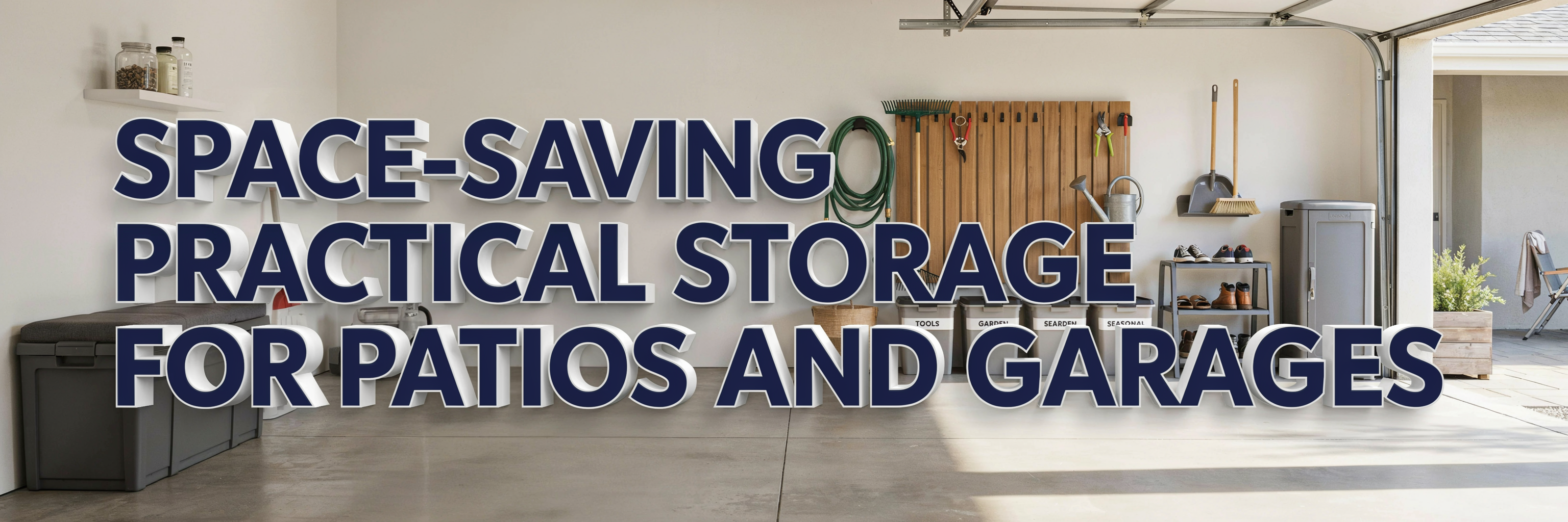 Declutter Your Space: Practical Storage for Patios and Garages