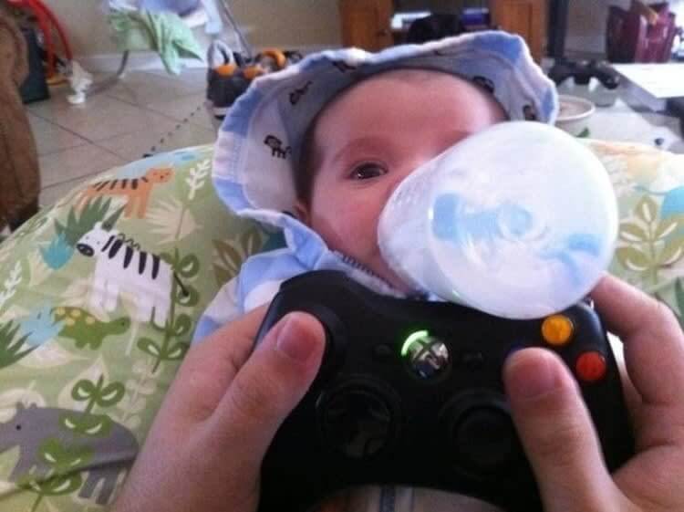 When Gaming Is Life But You Also Have To Take Care Of Your Child