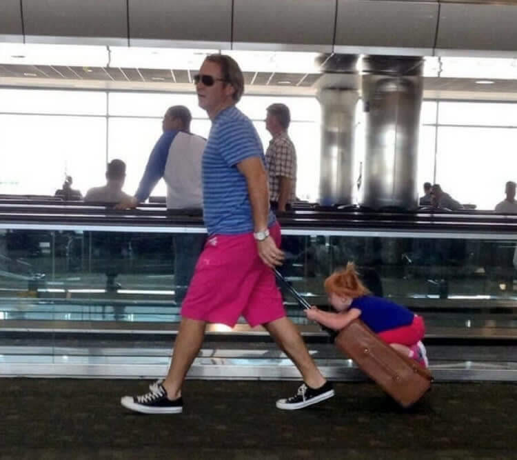 That's One Way To Get Your Kids Through The Airport Quickly