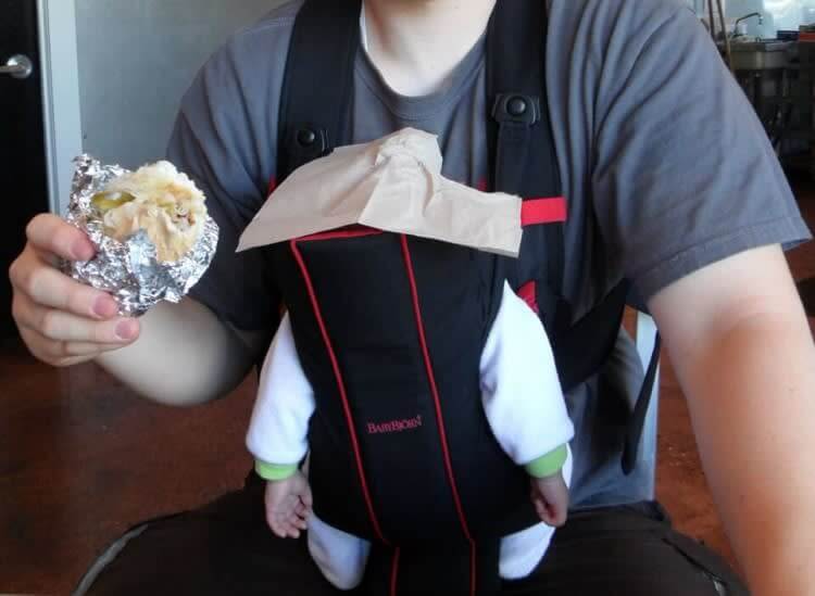 At Least He Is Keeping The Baby Clean