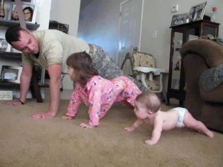 Teaching The Kids Military Workouts
