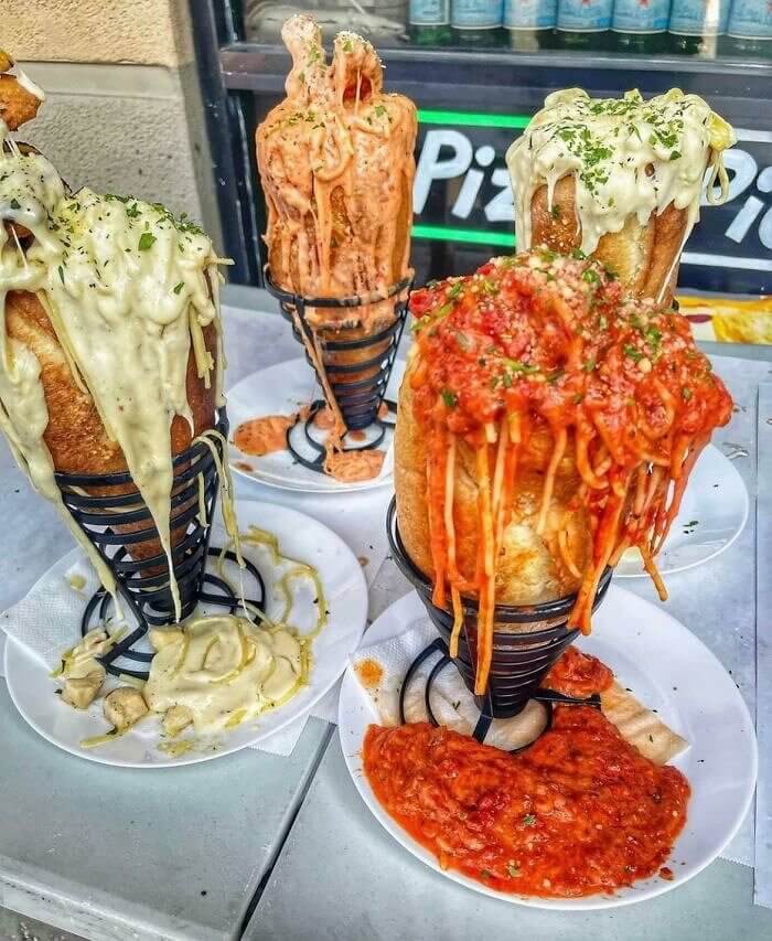 A Pizza Cone of Shame