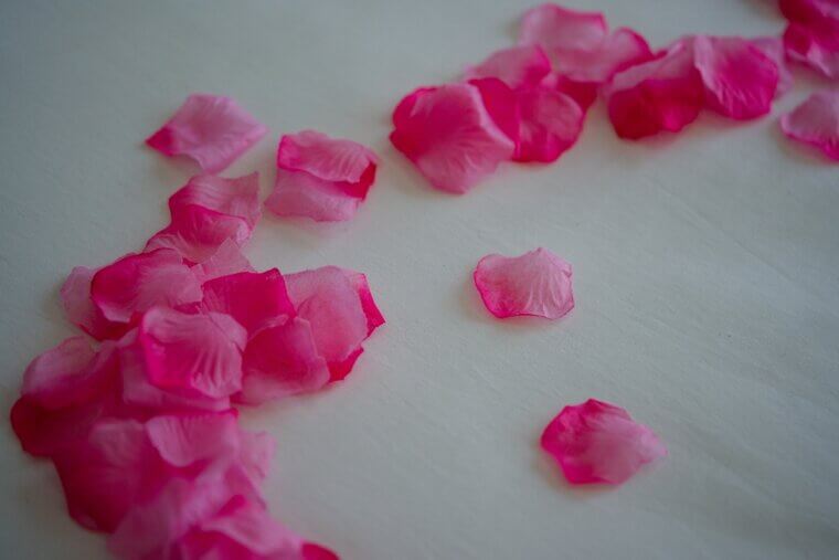 Loose Faux Rose Petals