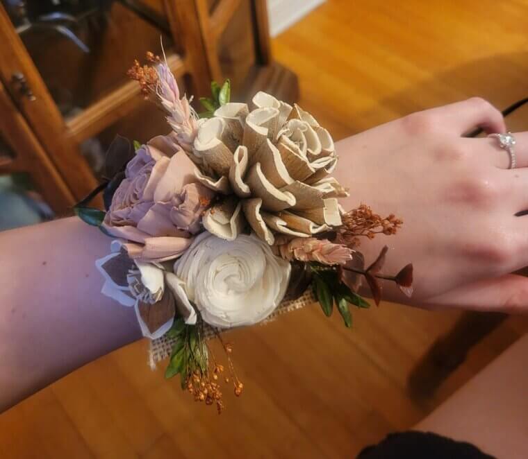 Faux Flower Bridesmaid Corsages