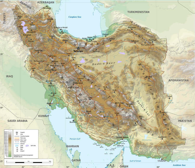 Iran's Unique Location