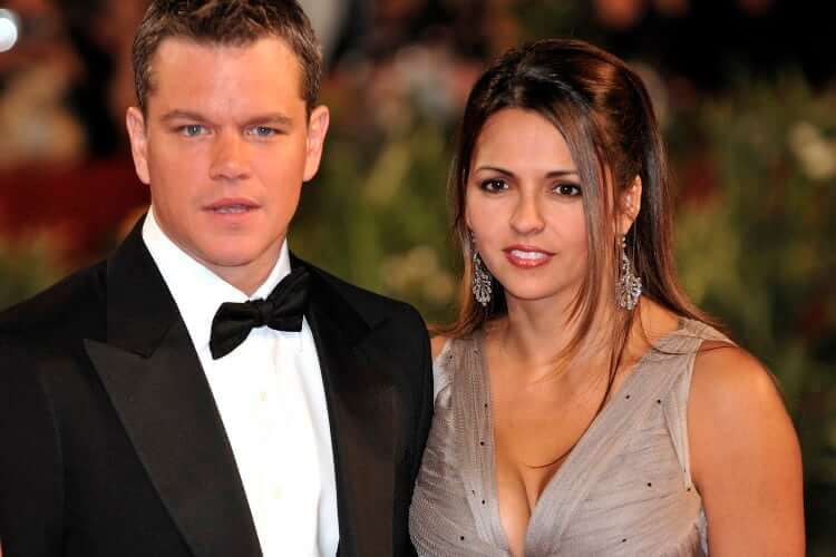 Matt Damon and Luciana Barroso