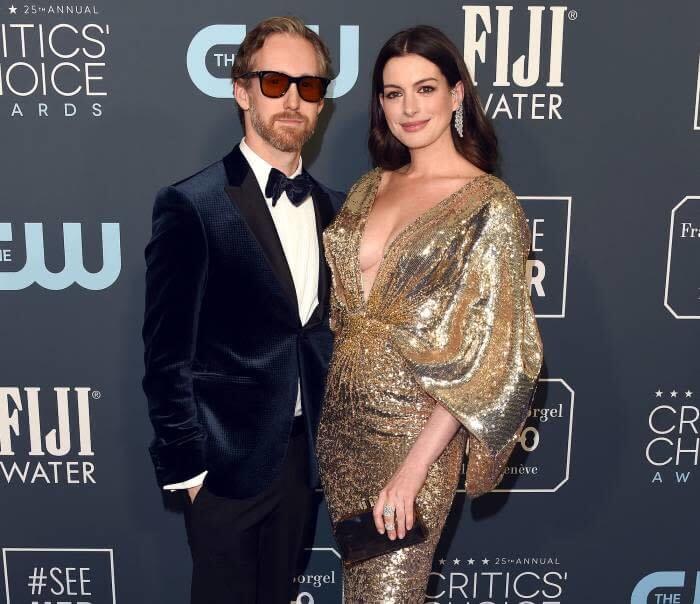 Anne Hathaway and Adam Shulman