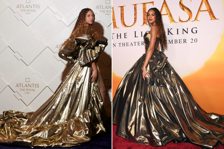 Blue Ivy Carter in Beyoncé’s Custom Archive Pieces
