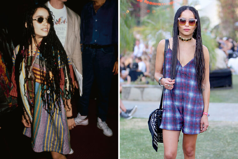 Zoë Kravitz in Lisa Bonet’s Boho-Chic '90s Style