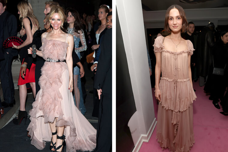 Maude Apatow in Leslie Mann’s 2000s Floral Gowns