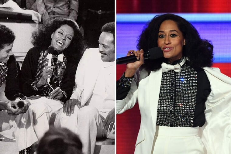 Tracee Ellis Ross in Diana Ross’s 1970s Sequin Extravaganzas