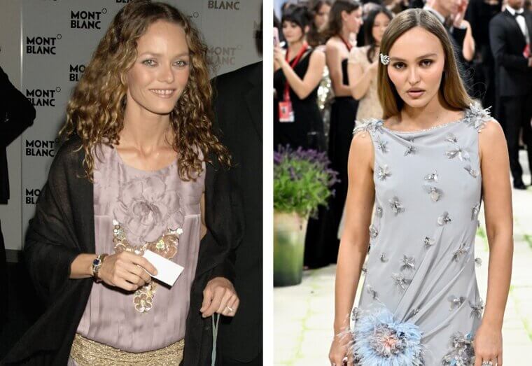 Lily-Rose Depp in Vanessa Paradis’s 1990s Chanel Archive