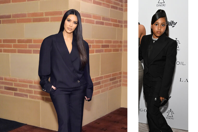 North West in Kim Kardashian’s 2011 Old Hollywood Gowns
