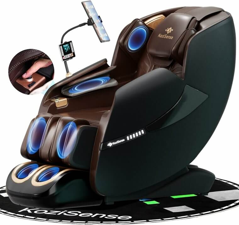 Massage Chair: Zero Gravity Shiatsu with AI Control & Heat - 18% Off!
