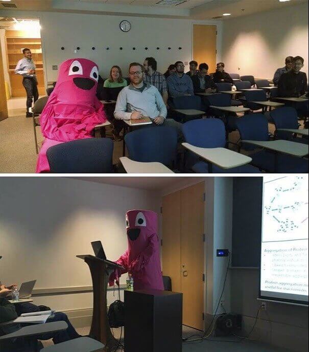 When a Flappy Guy Gave a Research Presentation