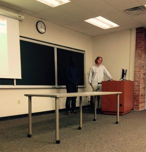 A Presenter Who Blended in Too Well