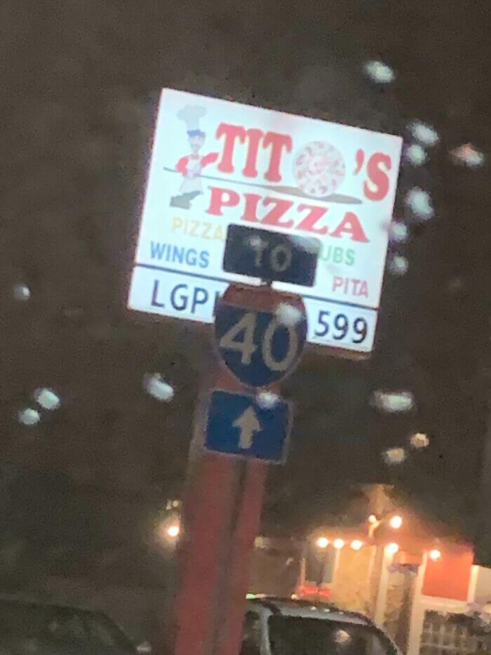They Knew What They Were Doing With "Tit's Pizza"