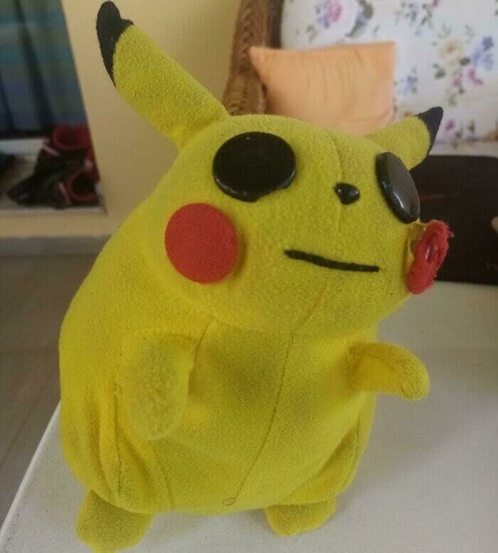 Pikachu Has Seen Better Days