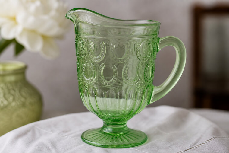 No. 612 Green Pitcher Is Horseshoe Gold