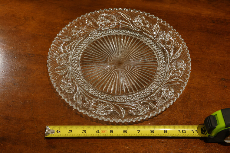 Iris Crystal Dinner Plate Has A Secret