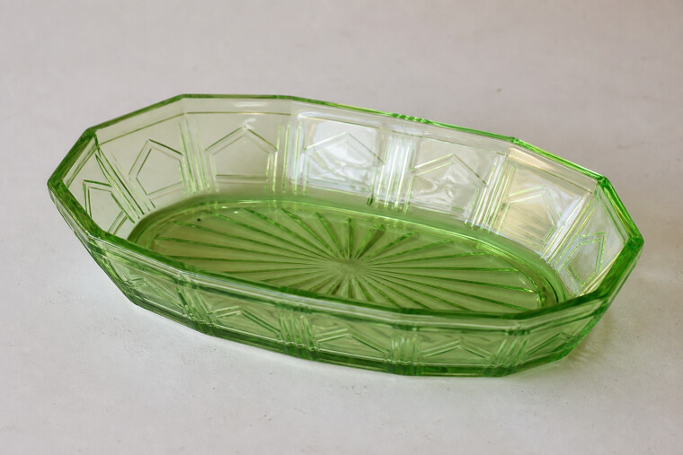Princess Green Undivided Relish Dish Mystery