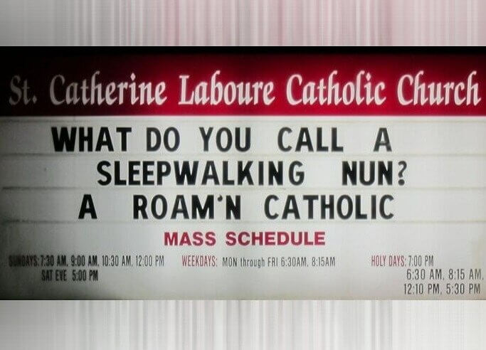Sleepwalking Nun Giggles