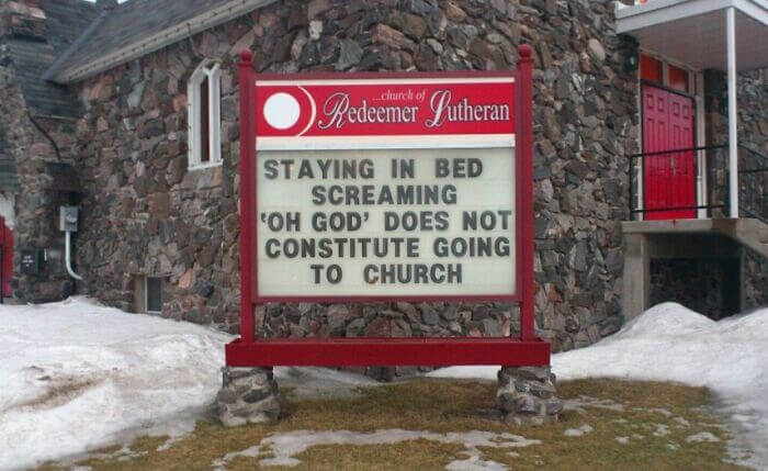 The Bed Is Not a Pew