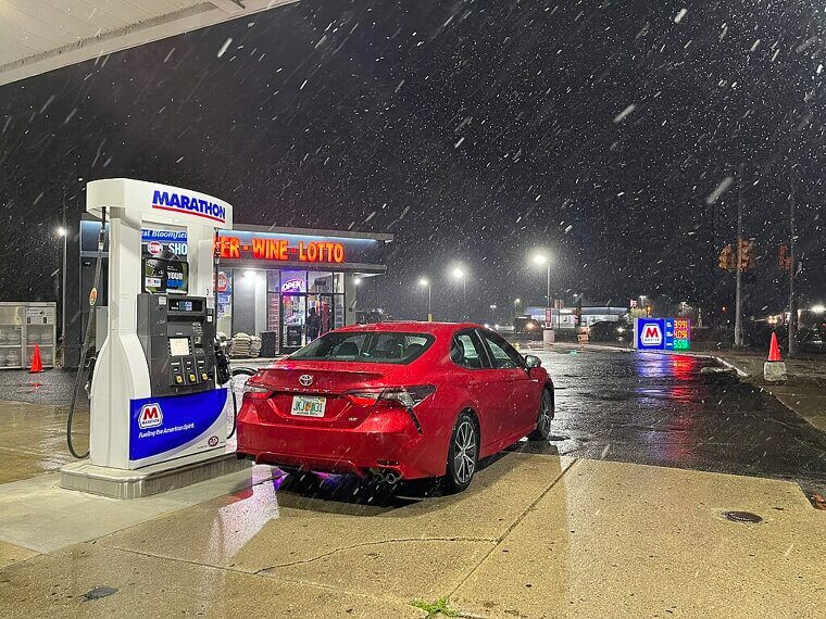 Driving Across Town for Cheaper Gas