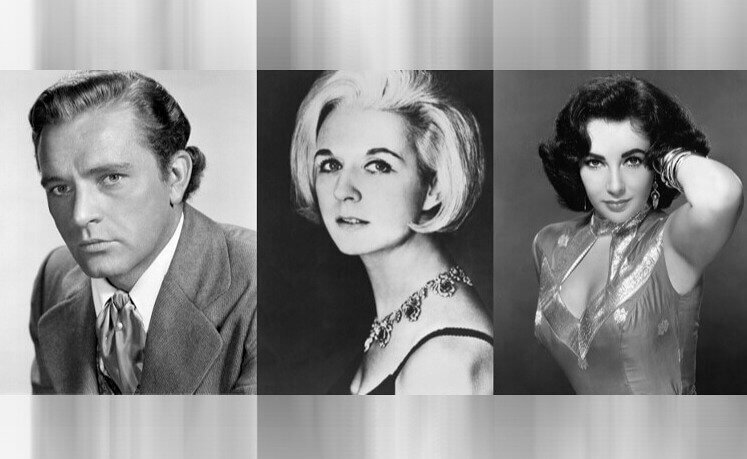 Richard Burton, Sybil Williams, and Elizabeth Taylor