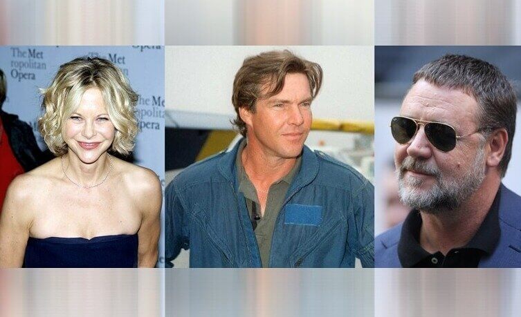 Meg Ryan, Dennis Quaid, and Russell Crowe