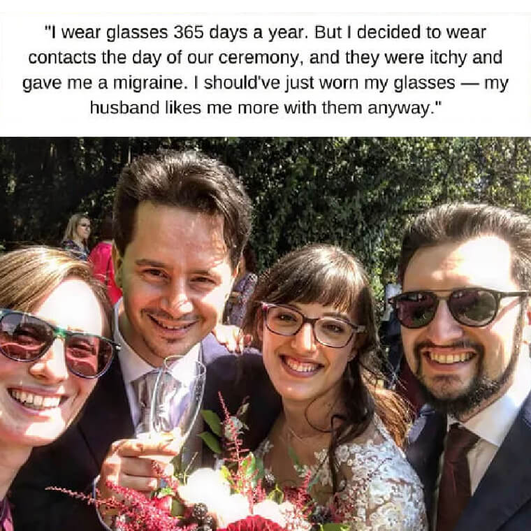 Ne pas porter de lunettes