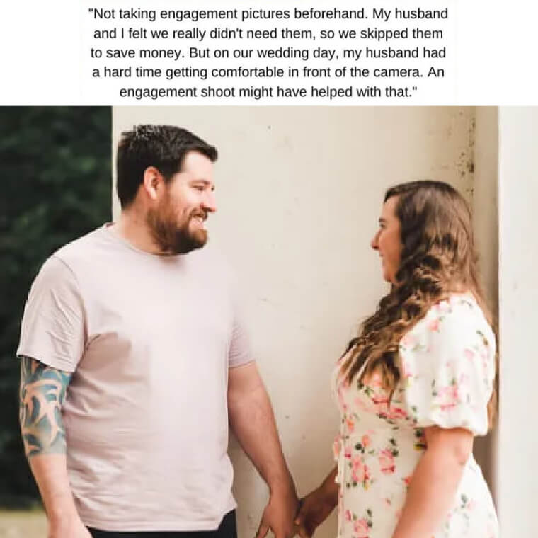 Ne pas faire de photos de fiançailles