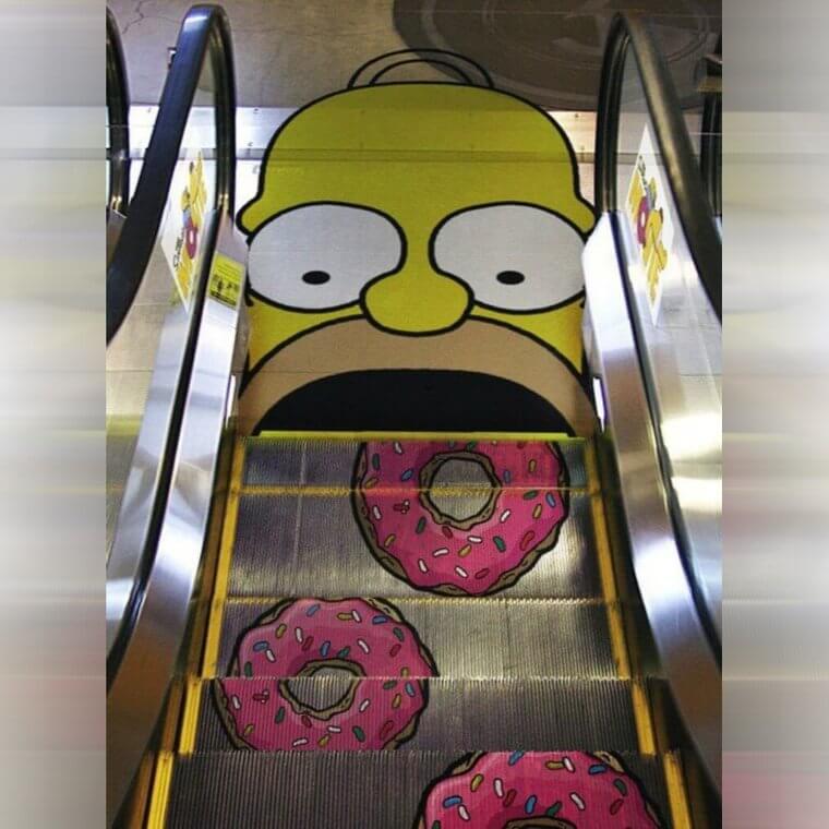 Hollywood Used the Escalators as a Clever Ad