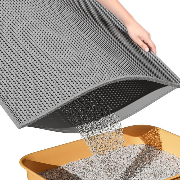 ESTHELLO Litter Mat: Trap Litter, Easy Clean, Paw-Friendly - Enjoy 20% Off!