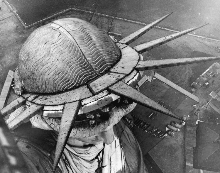 Photo from the Torch of the Statue of Liberty, 1930