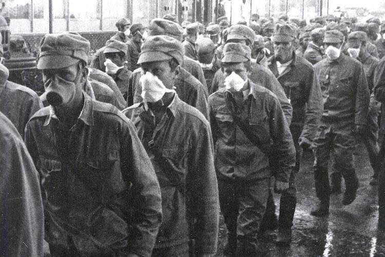 Men Coming To Clean Up Chernobyl 1986