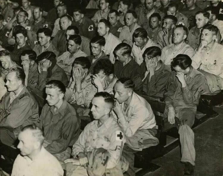 Captured Nazi Soldiers React to Concentration Camp Footage, 1945