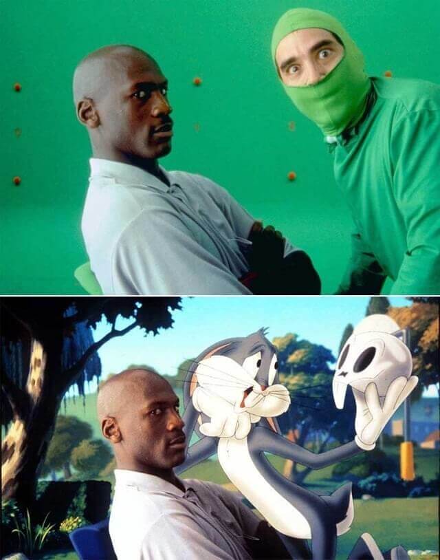 Os personagens animados de "Space Jam"