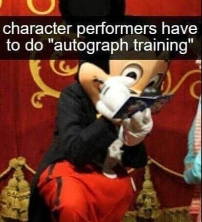 Autógrafos de los personajes