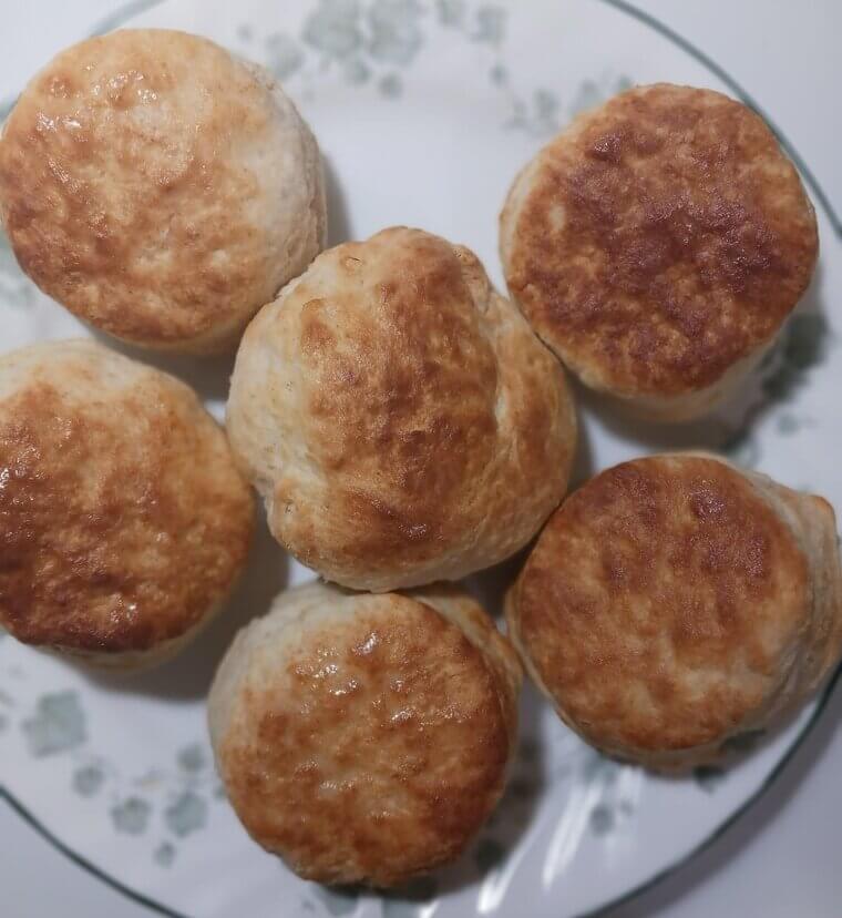 Fried Biscuits With Honey Butter